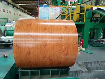 Wood Grain Color Hot Rolled Steel Coil , Building Decoration Steel Coil Stock